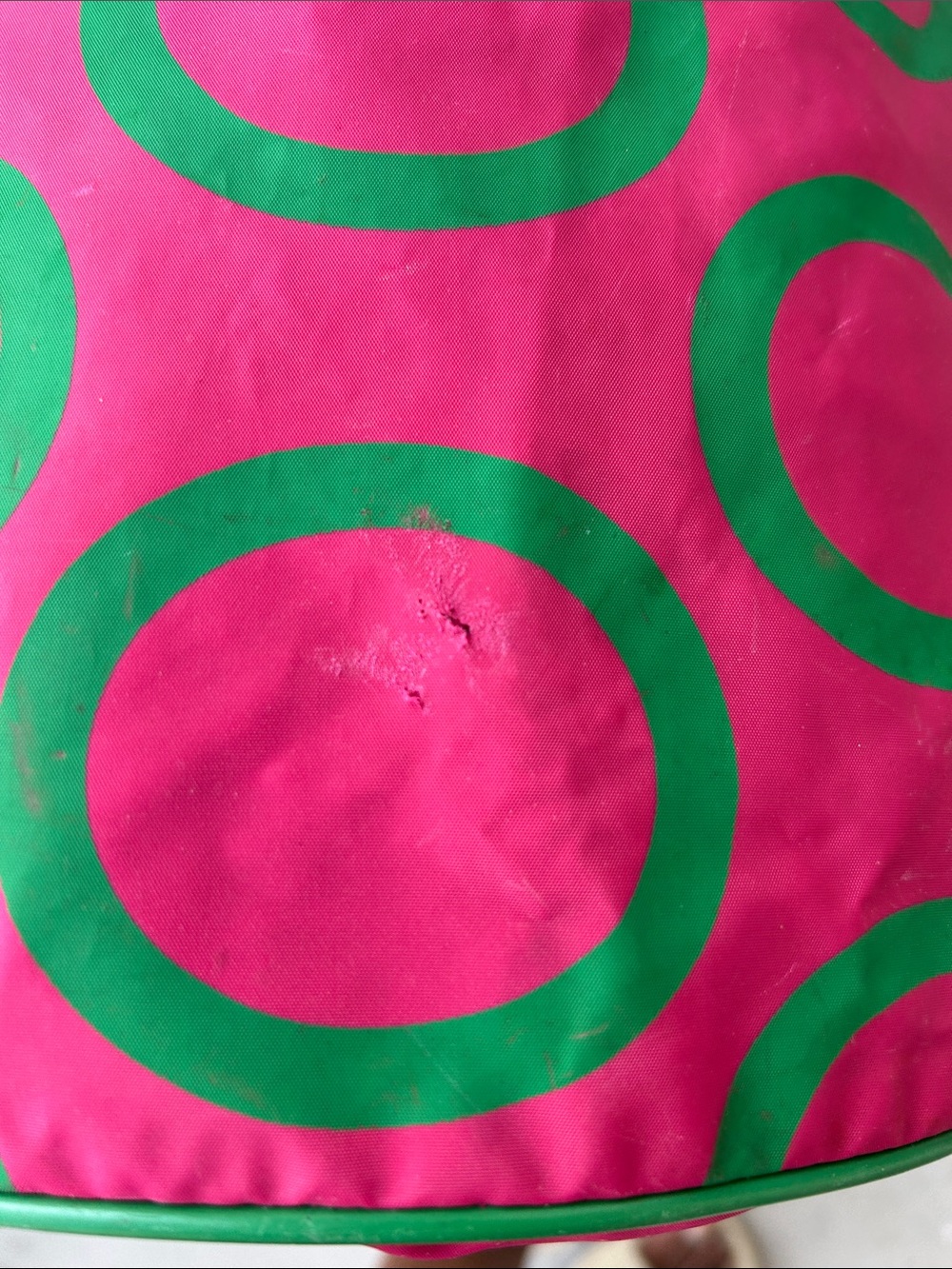 United Colors Of Benetton Vintage Y2K Pink and Green Drawstring Storage Sack - Picture 8 of 8